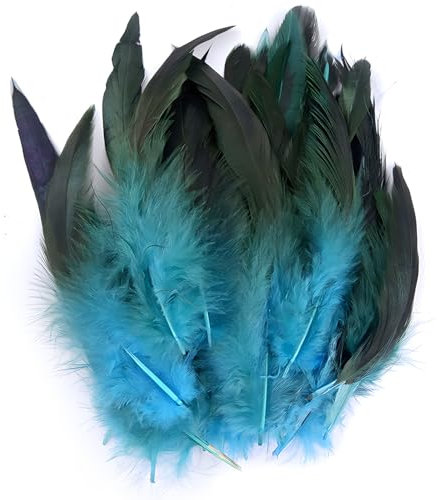 100 stück Hahnenfedern Natur Dekoration Hahnfeder fasan Feder Hahn Federn Schwanzfedern Ideal für DIY Basteln Federn, Kostüme, Hüte, basteln, Zuhause Dekor, 13-20cm