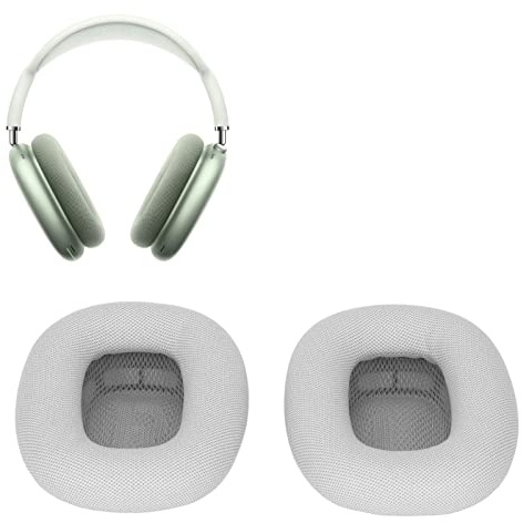 Ohrpolster für , 2 x Kopfhörer-Ohrpolster Ersatz Weicher Memory-Schaum und Protein-Leder Headset-Ohrpolster Ohrenschützer Kopfhörerteile(grau)