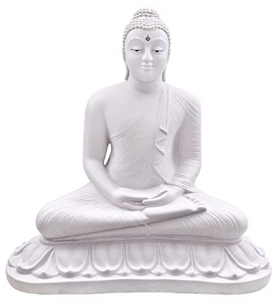 Buddha Statue, aus Dolomit-Vollstein, Größe: 76x74x46 cm, Gewicht: 48kg