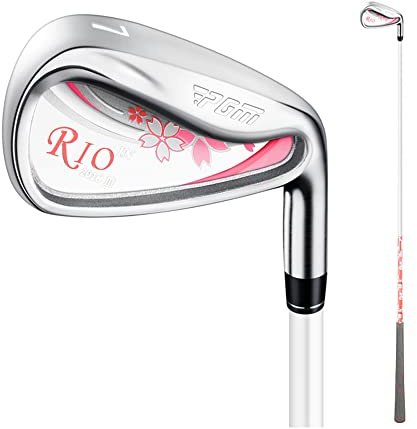 Mazze da golf Iron 7 Rod Women Lega di titanio Mazze in acciaio al carbonio Ferri da golf da donna Mazze da golf in acciaio (Carbonio)
