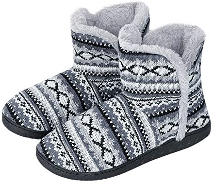 Fluffig toffelstövel för kvinnor män mysig varm luddig fleecefoder inomhus toffel inomhus sovrumstofflor plysch inomhustofflor för vintern, mång, 38/39 EU
