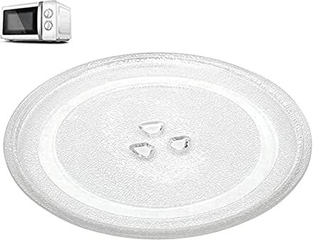 Universall Glasdrehteller Für Mikrowellen, Ersatz Mikrowellenteller Für Diverse Mikrowellen, 24.5cm 27cm 31.5cm Rund Glasteller Drehteller, Mit Drehtellerring Und Unterstützung, Hitzebeständig