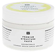 Rico Design Strukturpaste Premium, Grobk?rnig, wei?, 120 ml