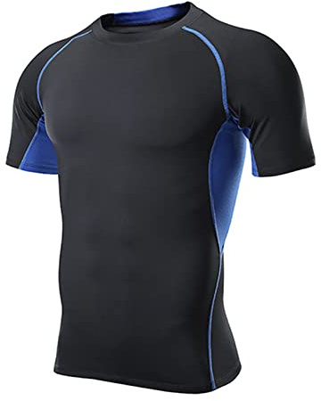 ATRACTIVOLL Camiseta Hombre Manga Corta Secado Rápido Transpirable y Cómoda, Ideal para Gimnasio, Correr y Fútbol