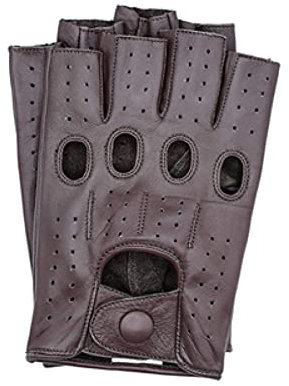 GEDASHU Motorradhandschuhe Herren Halbfinger Handschuhe Herren Sommer Atmungsaktiv Fahren Halbfinger Lederhandschuhe Ungefüttert Fitness Handschuhe Herren Fäustlinge