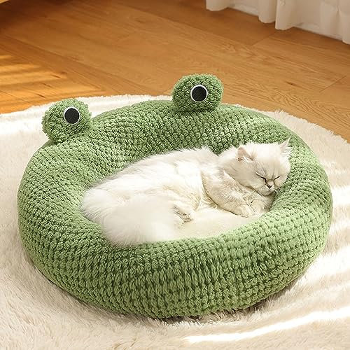 Wbeian Weiches Katzen-Hundebett, langlebiges Haustierbett für kleine Hunde, Katzen, Welpen, Kätzchen, warm, bequem, beruhigende Matte, rutschfestes tragbares Hundekatzen-Schlafkissen