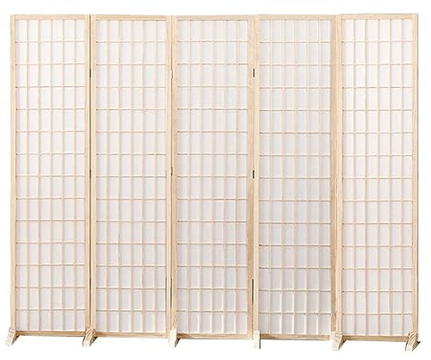 Raumtrenner Trennwand Japanischer Stil Faltbare Trennwand Sichtschutzwand, Weißer 3 4 5 6 7 8 Panel Raumteiler Holz Paravent, Schlafzimmer Esszimmer Arbeitszimmer Vorübergehende Trennwände Wand ( Colo