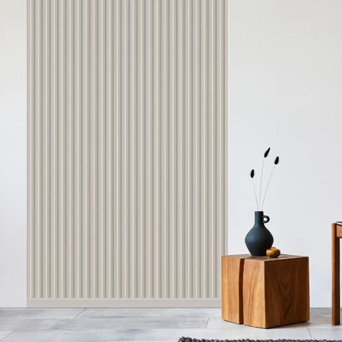 REESE Wandpaneele Sandbeige | Sockelleiste 230 cm | Deckenpaneele | Wandverkleidung | kein Bohren | MDF | Weimarer Profil
