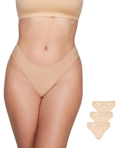 SOULVOR Magneticfit Women's Low Rise Thong Beige Small