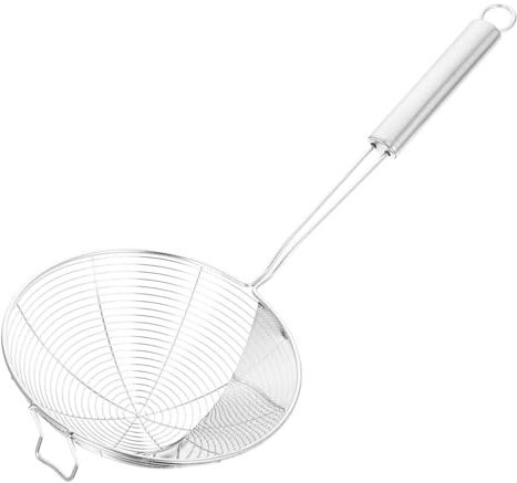 ABOOFAN Espumadera Colador De Acero Inoxidable Resistente y Multifuncional Para Cocina Para Escurrir Pasta Verduras y Frituras Con Mango Ergonómico Antiescaldaduras Fácil Limpieza y Uso Do