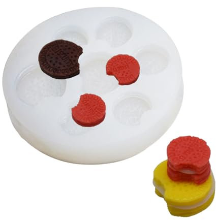 VeEthi Moldes Tartas Silicona 2 Piezas De Sándwich Bizcocho En Forma De Bizcocho Molde De Chocolate Suministros Para Hornear Molde De Silicona Para Galletas