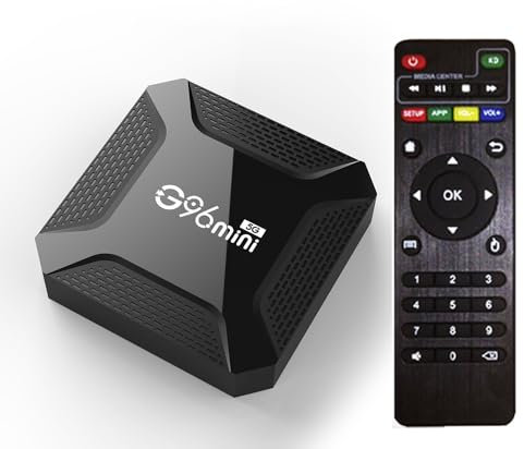 TV Box Android 13.0, 4GB RAM 64GB ROM RK3228 Quad-Core 64Bit Cortex-A53 Chipset Incorporado 2.4G/5G WiFi Y Bluetooth 5.0 Compatible con 3D 8K H.265 Smart TV Box,4gb+64gb