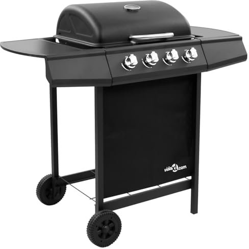 Rantry Gas BBQ Grill with 4 Burners Black (FR/BE/IT/UK/NL only) Outdoor Grills
