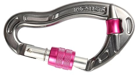 Buerfu Verriegelbarer Kletterkarabiner, robust, Kletterkarabiner-Clips | Robuste Karabinerhaken aus Aluminiumlegierung zum Klettern - Große Sicherheits-Felsklammern zum Klettern, Abseilen und