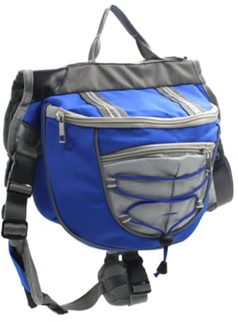 BESPORTBLE Hundesatteltasche Aus Strapazierfähigem Oxford Atmungsaktiv Mit Verstellbarem Geschirr Für Reisen Outdoor-aktivitäten Und Spaziergänge