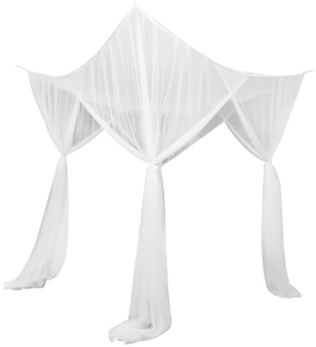 Amusingtao Moskitonetz Doppelbett und Einzelbett - 1.9 m x 2.1 m x 2.4 m Moskitonetze für Doppelbett und Einzel Bett Mückenschutz Moskitonetz Reise Hause Angemessen für den Innen-und Außenbereich