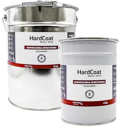 Noxan – HardCoat Selbstverlaufendes Epoxidharz für den Bodenbelag (Hellblau RAL 5012, 23 Kilogramm)