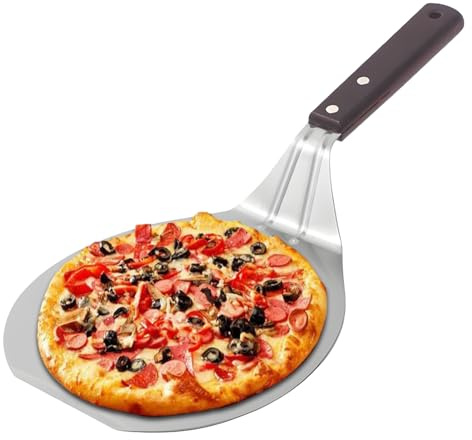 Spatule à pizza en acier inoxydable, spatule à pizza, Pelle à pizza poignée résistante à la chaleur, Spatule à Pizza en acier inoxydable, palette à Pizza en métal pour four, cuisson du pain à Piz