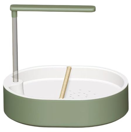 kaiop Bain D'Oiseau Automatique | pour Perruche | Fontaine Bassin Eau pour Lovebird Cockatiel Cockatoo Conure Expérience Baignade