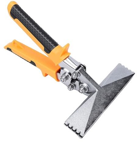 Ausla Metal Bending Tool, 6 Inch Straight Jaw Bending Pliers Hand Seamer Non Slip Handle for HVAC System Ergonomic