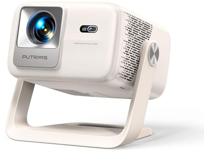 Vidéoprojecteur 4K Auto Focus/Keystone, Rétroprojecteur WiFi6 Bluetooth FHD 1080P Home Cinéma