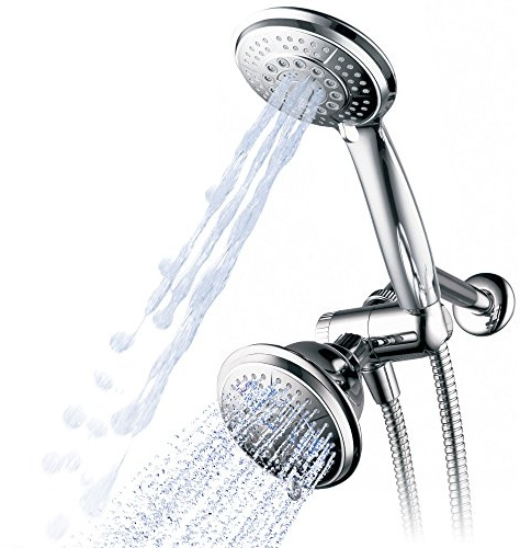 Hydroluxe Cabezal de ducha de mano, plateado, 10,2 cm
