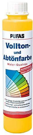 Pufas Vollton- und Abtönfarben gelb 0,75 Liter