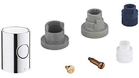 GROHE Metallgriff 1/2 (langlebige Oberfläche, Mengengriff mit GROHE EcoButton, Herstellergarantie: 5 Jahre), Chrom, 47984000