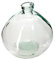 Atmosphera - Jarrón Redondo - Vidrio Reciclado - Transparente - D23 cm