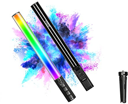 SIRUI T60 RGB LED Video Light Stick, Portable Handheld Photography Lighting Wand, 29.1 Tube Light Bar with Rechargeable Battery, CRI 97, 360° Full Color 2500K-8000K, Magnet Remote/APP Control