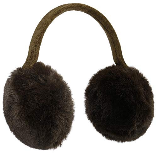 McBURN One Colour Webpelz Ohrenschützer Ohrenwärmer Ohrenschutz Damen - Winter Herbst-Winter - One Size braun