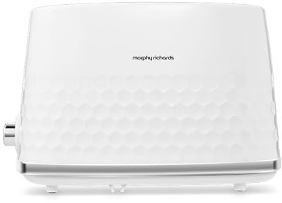 Morphy Richards Hive White 2 Slice Toaster - Gloss Finish - Plastic - 2 Slot - 220034
