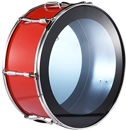 22/24 Zoll Snare Drum, Student Snare Drum Set blau transparent Snare Drum Percussion Instrument mit Gig Bag, Sticks für Studenten, Anfänger (Size : 22 Inch)