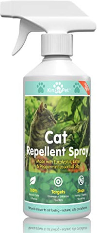 KinderPet® Cat Repellent Spray Stop Cats Anti Fouling Cat Deterrent Stop Fouling Pooping Peeing Urinating Scratching Eucalyptus Lime Peppermint 500ml