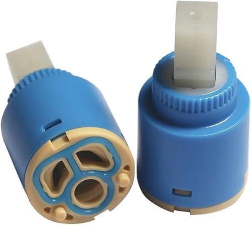 SANJSJHXJ Keramik-Kartusche für Mischbatterie und Duschventil, warm/kalt, 2 Stück (25 mm)