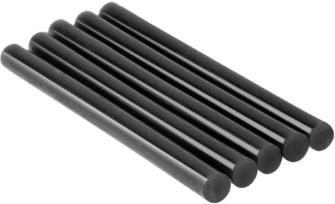 HeißKlebesticks 5 Stück 7 mm x 100 mm/11 mm x 270 mm schwarze Heißschmelzklebestifte, Klebestifte for Pistolen, Klebstoff, Heimwerkerwerkzeuge for die Reparatur von Heißschmelzklebepistolen, Legierung