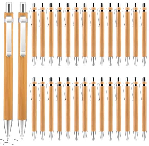 NCCHDZSW Penna a sfera ergonomica, in legno, di alta qualità, 30 pezzi