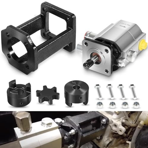 Deargooday Kit di costruzione spaccalegna: pompa da 13 GPM, accoppiatore, supporto pompa, bulloni, per Huskee, Speeco, ecc. per progetti o riparazioni fai da te, per albero motore da 3/4