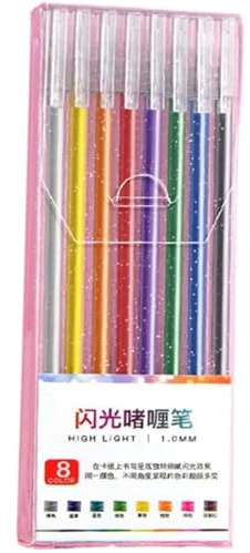 Generisch Glitzer-Gelstift-Set, Glitzer-Markierungsstifte, Glitzerstift zum Schreiben, farbige Schreibstifte zum Ausmalen von Büchern, Karten, Journaling, Zeichnen, Schreiben