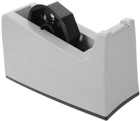 JEWEDECO Klebebandspender Tischabroller Aus Abs Metall Langlebig Robust Präziser Cutter Für Büro Schreibtisch Ordentliche Arbeitsfläche Desktop Tape Dispenser Organizer
