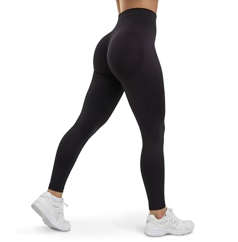 SMILODOX Leggings Damen Alira, Butt Lift Sporthose, Nahtlos High Waist V-Shape Sport Leggins, Seamless Schweißabsorbierend Trainingshose, Blickdicht Yogahose für Sport, Fitness, Yoga & Alltag