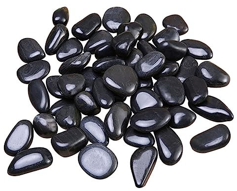 SUPVOX Galets Noirs Exquis Pour Étang Fontaine Jardin Allée Décoration Daquarium Gravier Paysager Réutilisable
