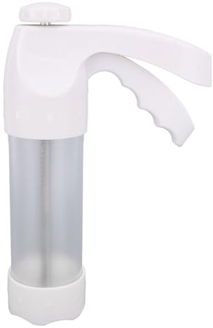 Spritz Cookie Press for Baking, Cookie Press Gun Kit, Featuring 12 Decorative Stencil Discs and 6 Icing Tips, for DIY Biscuit Cake Dessert Making and Decorating Baking Supplies