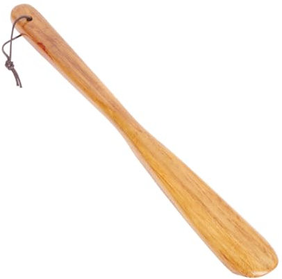 FRCOLOR Chausse-pied en Bois à Long Manche 32 Cm, Extracteur de Chaussures Ergonomique, Léger et Portable, pour Adultes, Usage Quotidien la Maison, Soulage Douleurs Dorsales