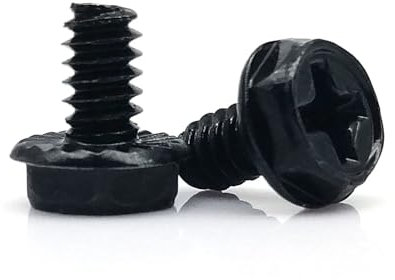 25 STÜCKE Schwarz Silber 6#-32x5/6/8mm Computer PC Gehäuse Netzteil PSU Festplatte HDD Motherboard Grafikkarte Halterung Fix Reparatur Schraube(Black,6-32x5mm)