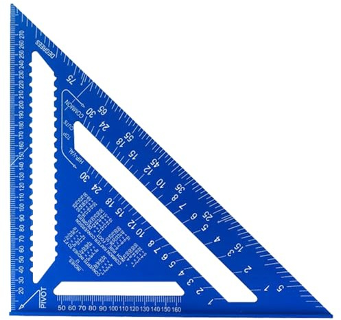 Qoukonao da Disegno Tecnico,Metrica Ingegneristica in Metallo | Goniometro Geometrico in Metallo per Disegno Tecnico di Precisione Ingegneria Architettura Falegnameria
