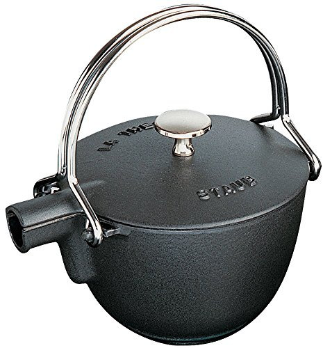 Staub 1 Quart Round Teapot, Black