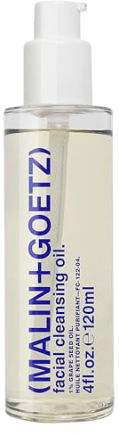 MALIN+GOETZ Facial Cleansing Oil | Cleanser with Grapeseed, Avocado + Olive Oils | Removes Makeup + Impurities | Nourishes with Lavender, Eucalyptus + Vitamins A + E | Vegan + Cruelty-Free (4 Fl Oz.)