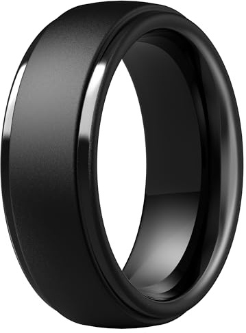 ThunderFit Silicone Men’s Wedding Rings, 10mm Wide 2.5mm Thick Rubber Wedding Bands-Variety Multipack 1-7