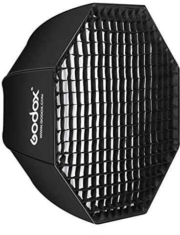 Godox SB-UE Octagon Softbox 47/120cm Umbrella Softbox Reflector with Honeycomb Grid for Speedlight Flash (Bowens Mount)